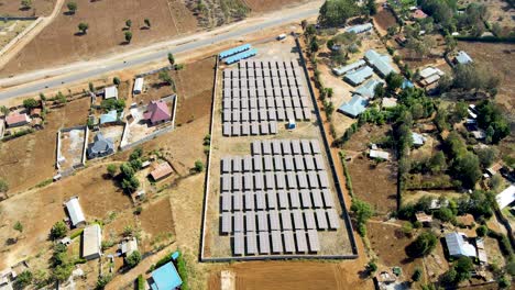 solar panel cell photovoltaic farm solar panel sun rural green energy - clean renewable electricity in kenya