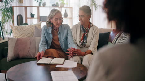 mujeres mayores teniendo una conversación