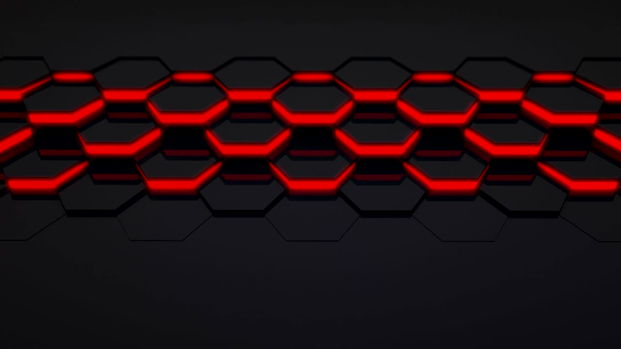 fondo gráfico de movimiento hexagonal de bucle 3d