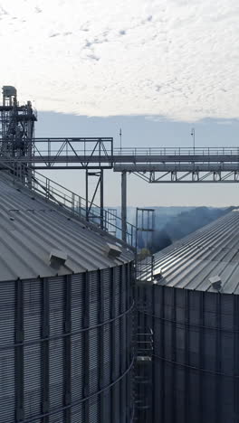 grain silos and storage facility