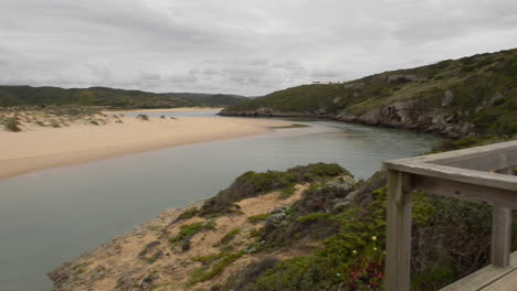 panoramic right to left, amoreira beach, ribeira de aljezur, aljezur, portugal