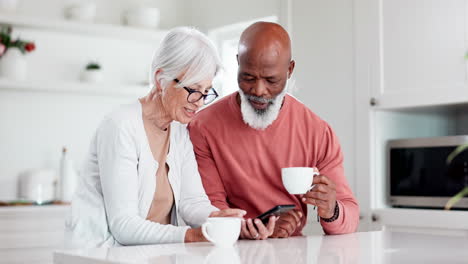 Senior,-couple-or-phone-with-coffee