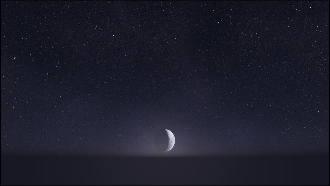 어두운 검은 배경 루프 애니메이션에서 달의 일식 단계 어두운 흑색 배경 루브에서 달의 달 일식 단계 3d 렌더링