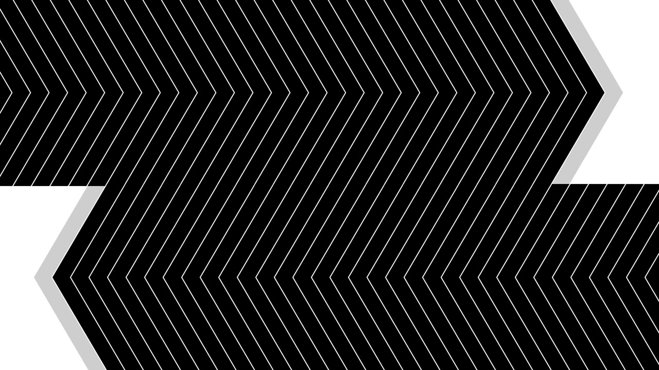 Abstract Black and White Chevron Pattern Animation