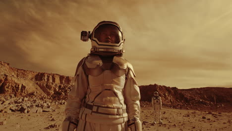 astronauta en marte
