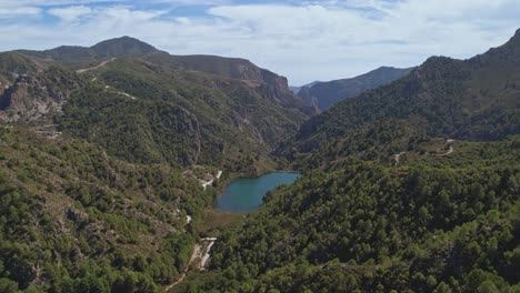 high mountain reservoir