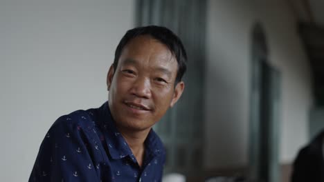 portrait of a smiling man