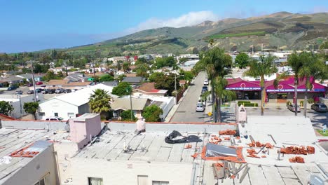 Aerial-Over-The-Avenue-Section-Of-Ventura-California-With-Businesses-And-Offices-Visible-Southern-California-Or-Los-Angeles-1