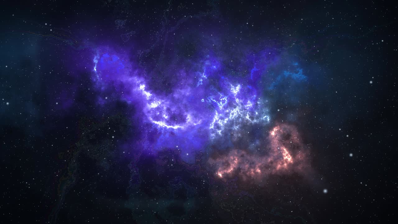 violeta profundo y cobre abstracto universo fractal espacio de bucle de fondo