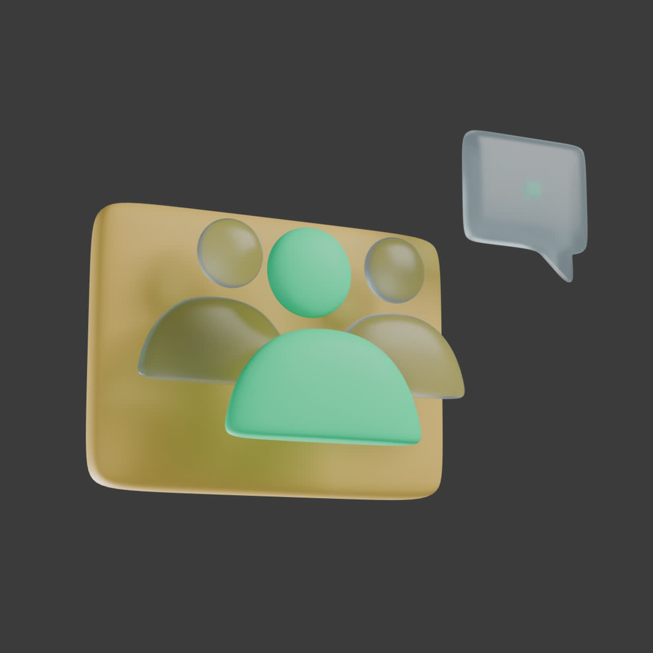 icono de discusión en grupo