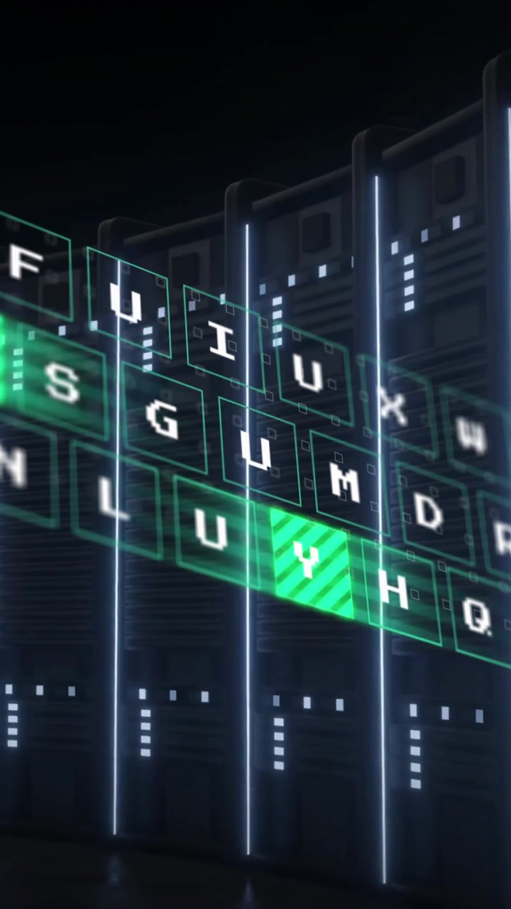 Animation of data processing over computer servers