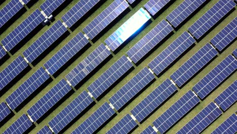 vista aérea de una granja solar