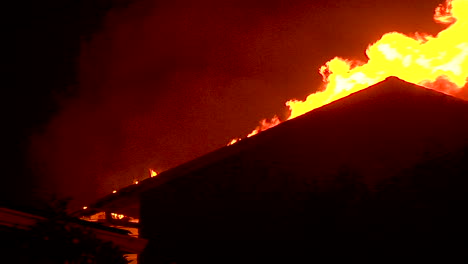 A-House-Burns-At-Night-During-The-Holiday-Fire-In-Goleta-California