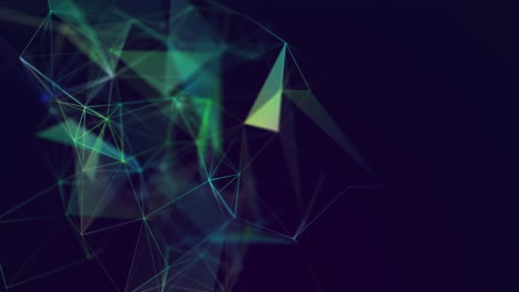 el plexo abstracto las formas de color el bucle de animación