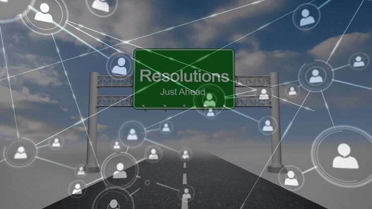 Animation of network of connections over drone animation parcel over harbor