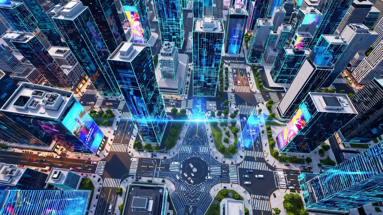 Smart City Aerial View