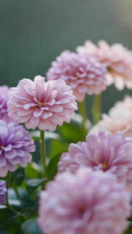 soft pastel flowers in gentle bloom