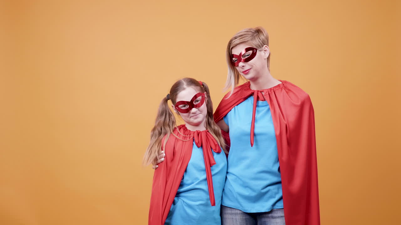 Mother and Daughter Superheroes