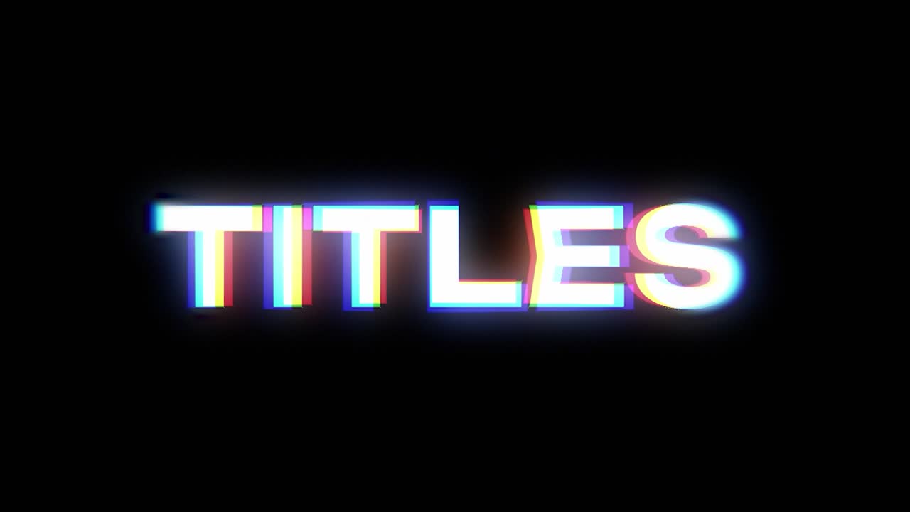 Titles text effect