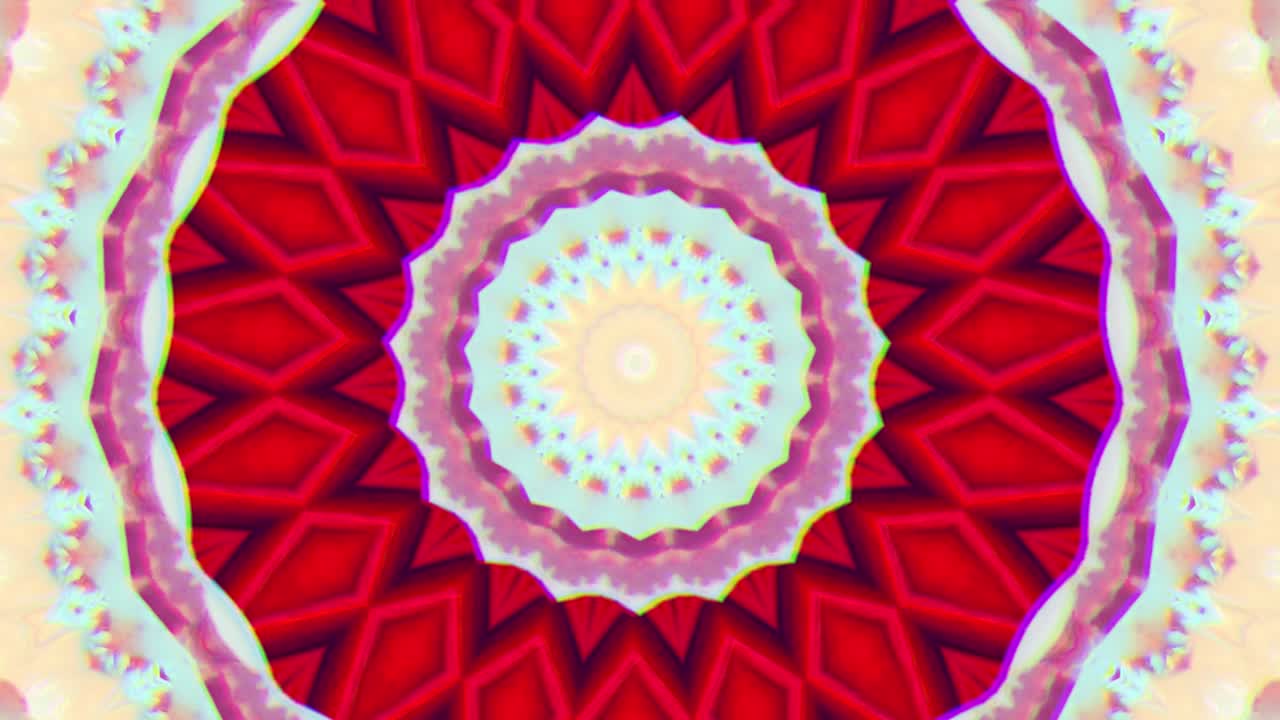 Sfondo astratto 4K. Loop dinamico e fantasioso in movimento. Caleidoscopio