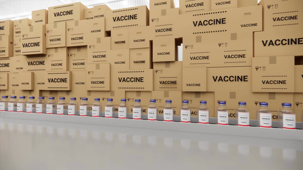 코로나바이러스 백신은 인증되고 주사 준비가 되어 있습니다. 많은 가족들이 코로나19와 sars에 대한 백신 접종을 기다리고 있습니다.