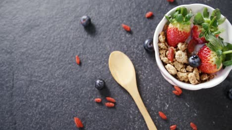 desayuno saludable en un tazón 4k