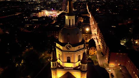 Katarina-Kirche-Stockholm-Bei-Nacht