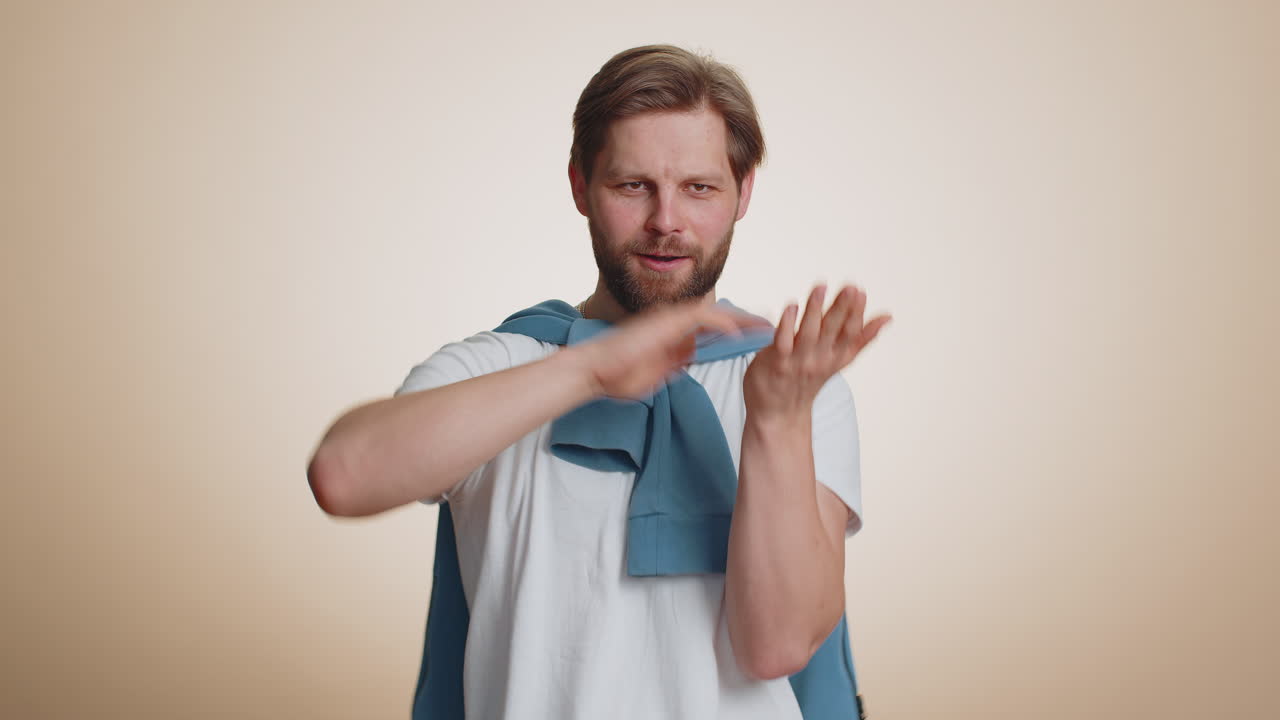 Caucasian man showing wasting throwing money around more tips big profit winning lottery jackpot