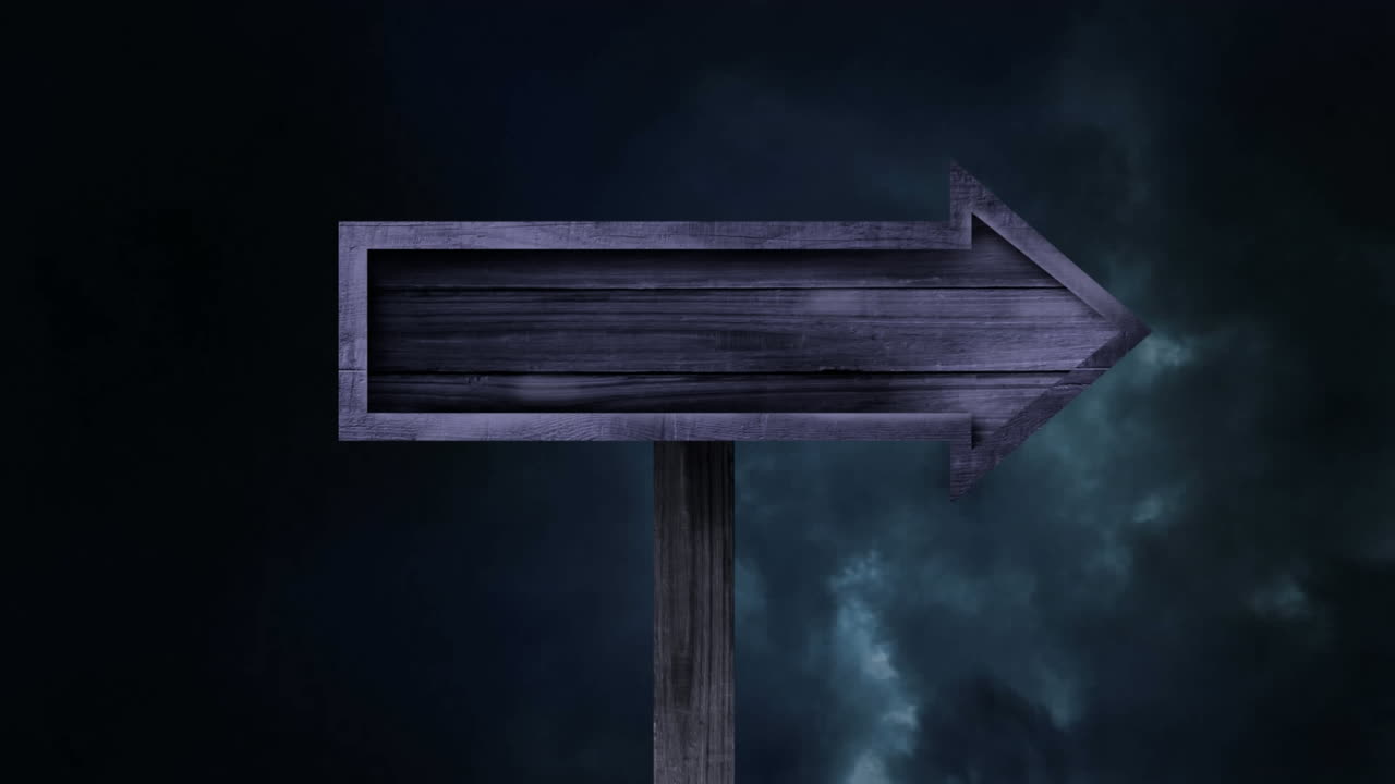 Wooden panel with storm in the background