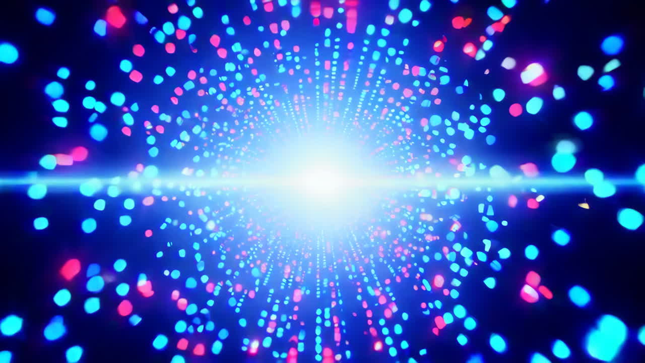 추상적인 라이트 터널