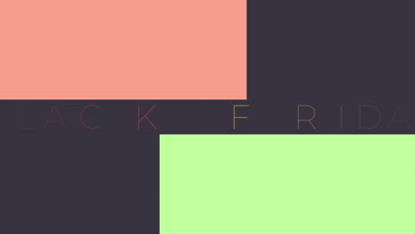 black friday with colorful lines on black gradient