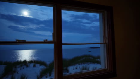 Moonlight View from a Window