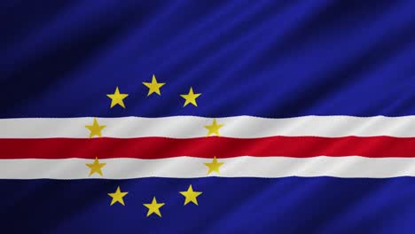 flag of cape verde waving background