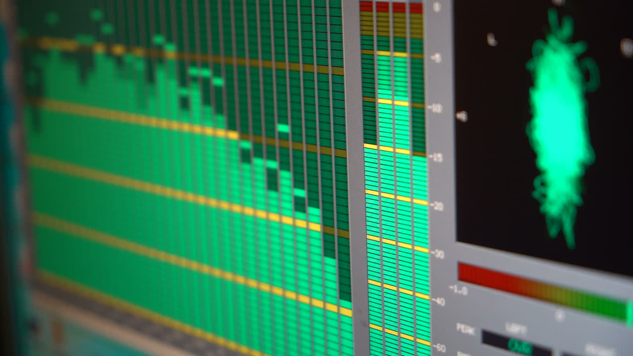 Music equalizer. Sound wave.