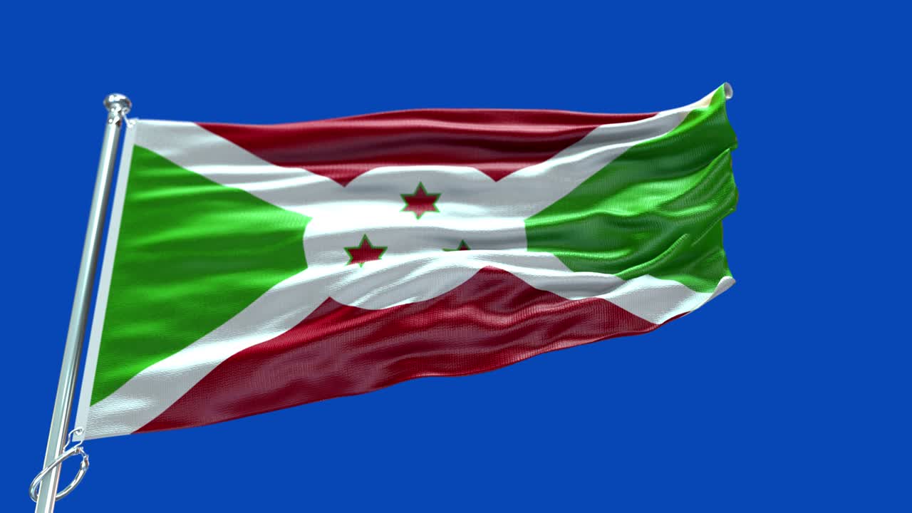 4k 매우 상세한 부룬디의 발 - 부룬디 발 높은 세부 사항 - 국가 발 부룬디 파동 패턴 루프 가능한 요소