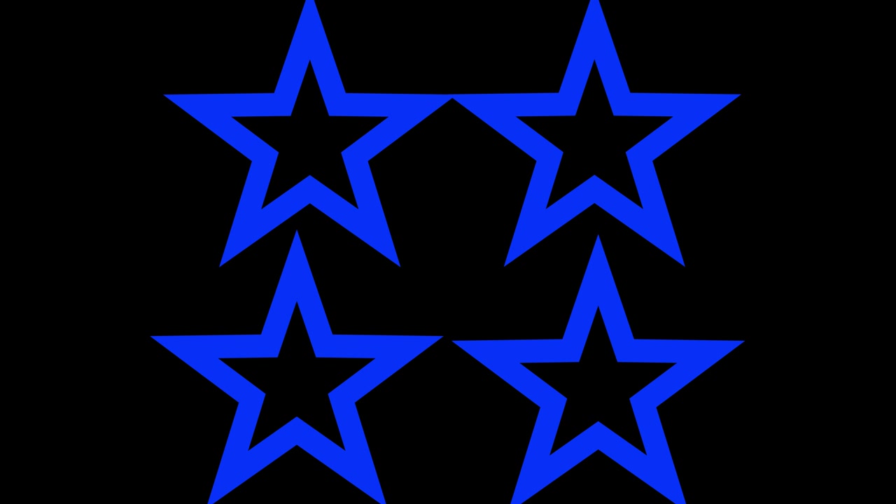 Shape animation star spreading motion graphics