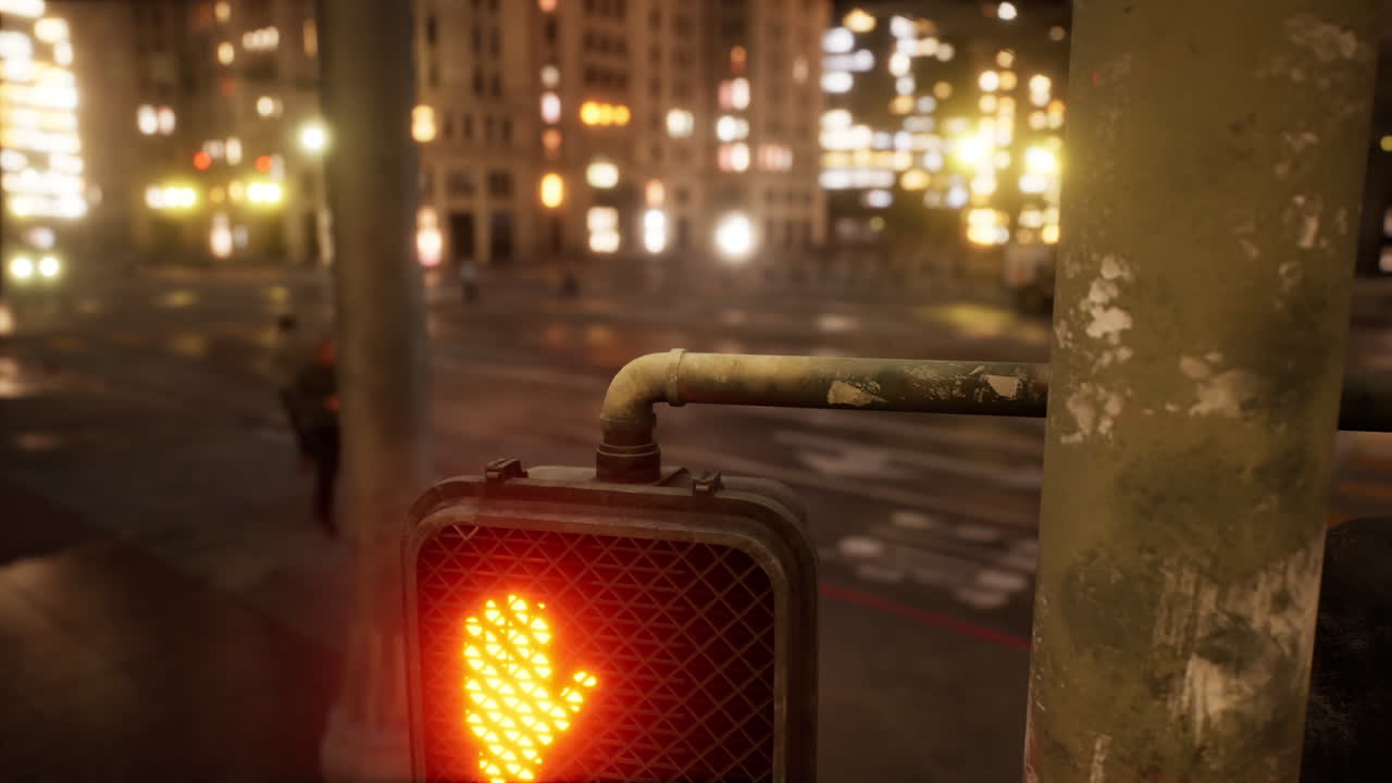 hermoso hiperlapso del tiempo del tráfico nocturno de la ciudad de miami