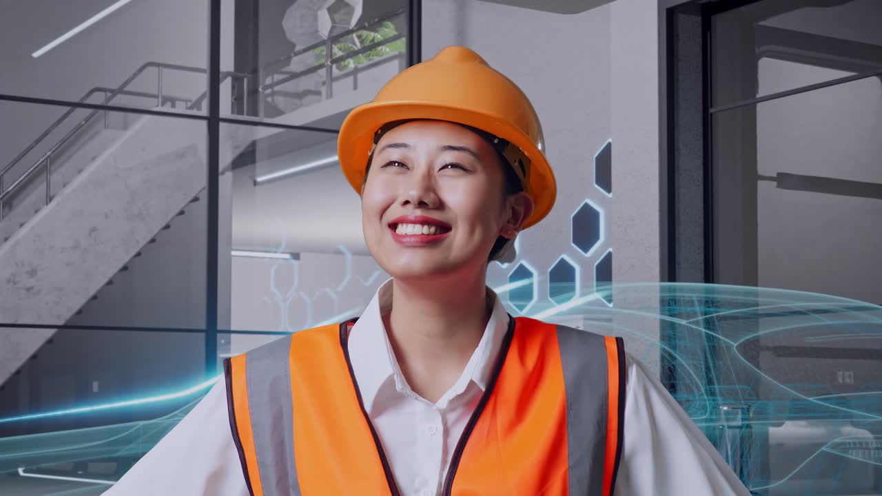 현대 사무실 환경에서 여성 엔지니어