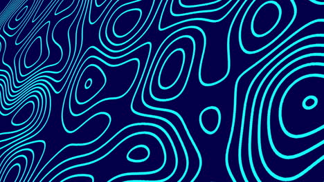 animación de senderos de línea azul que se mueven en movimiento hipnótico en un bucle sin costuras sobre fondo azul