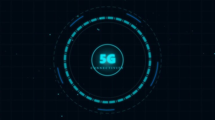 Digital 5G Connectivity HUD Interface Animation