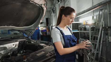 mechanic in the workshop