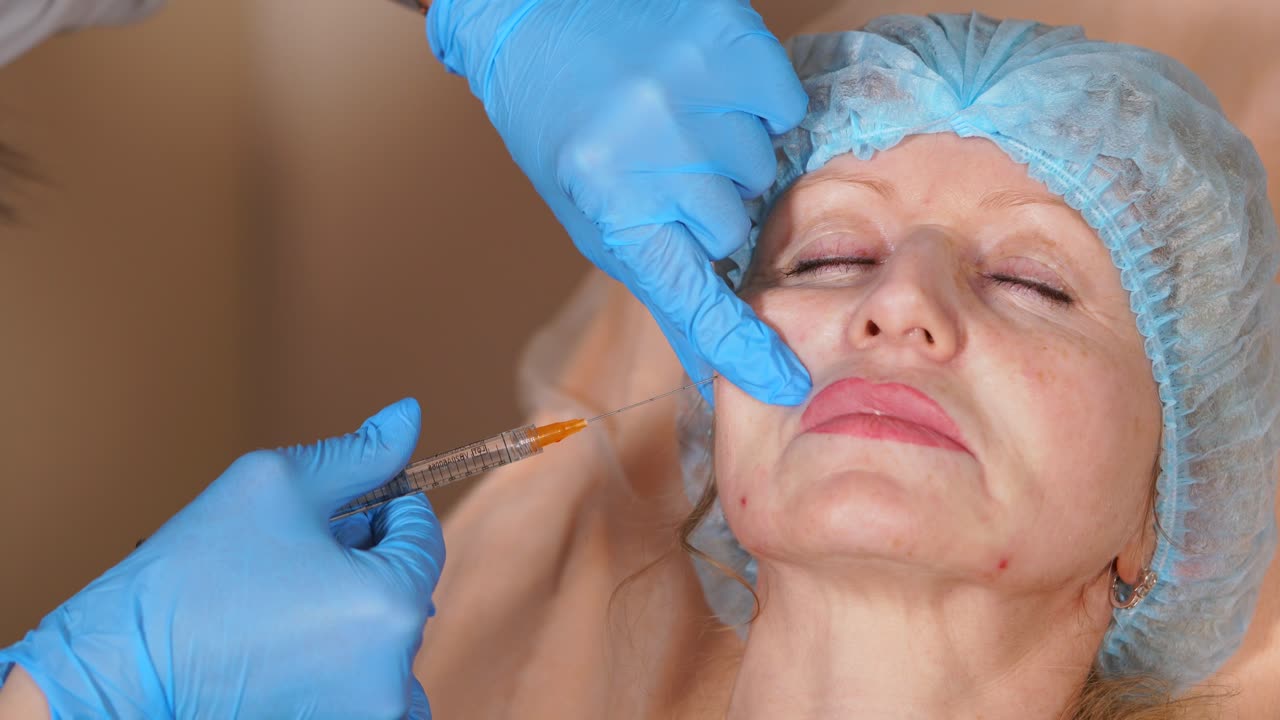 얼굴 주사 절차