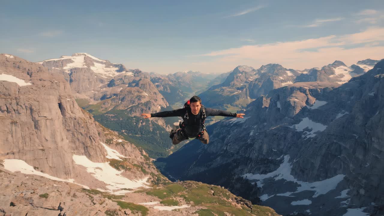 Paracadutismo sulle montagne