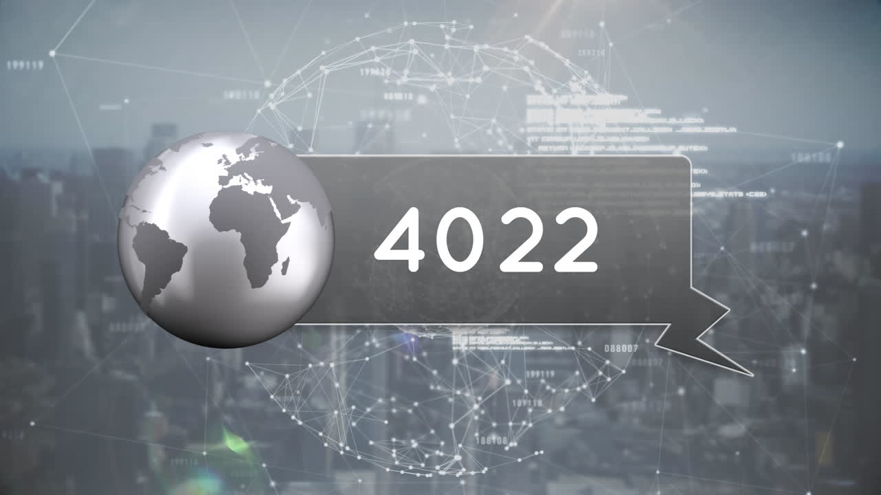 icono del globo con números