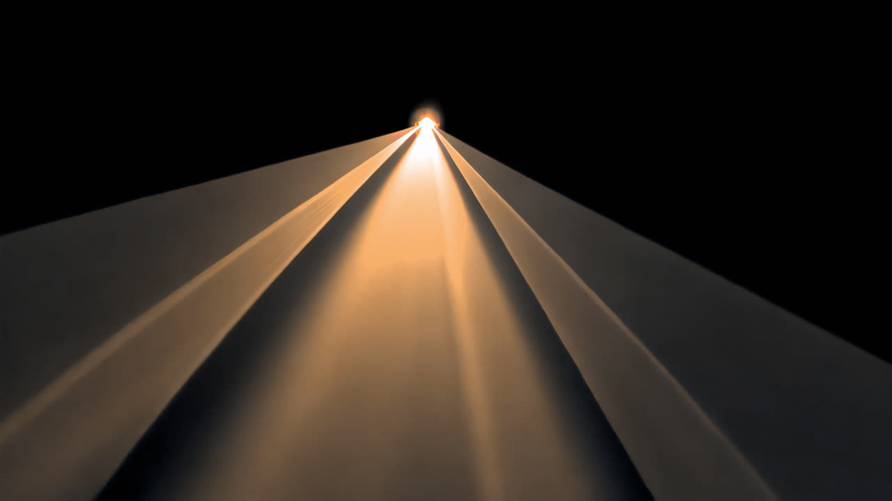 Beam of Light in the Dark