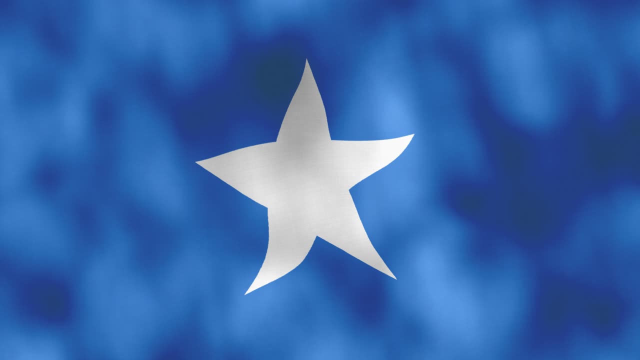 vfx bandera de somalia en viento ondulación artificial deformación