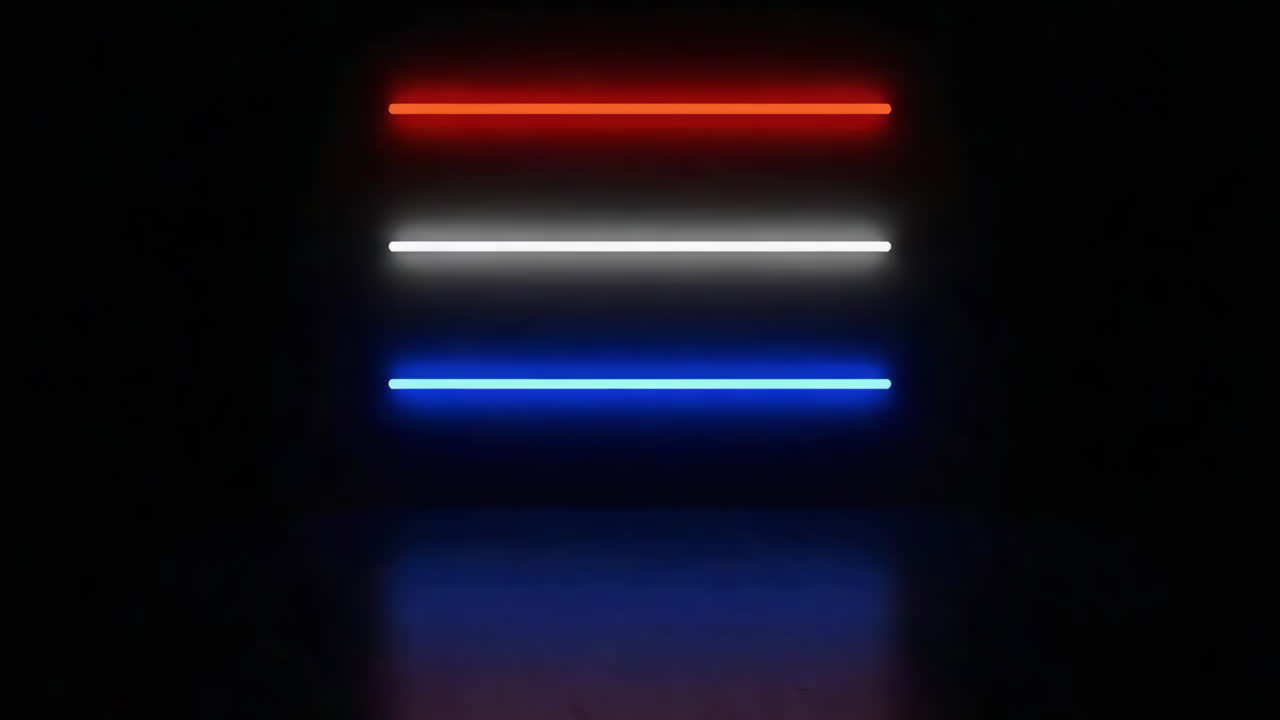 luces de neón en un fondo oscuro