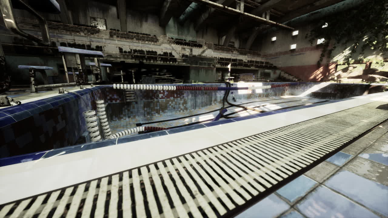 버려진 실내 수영장