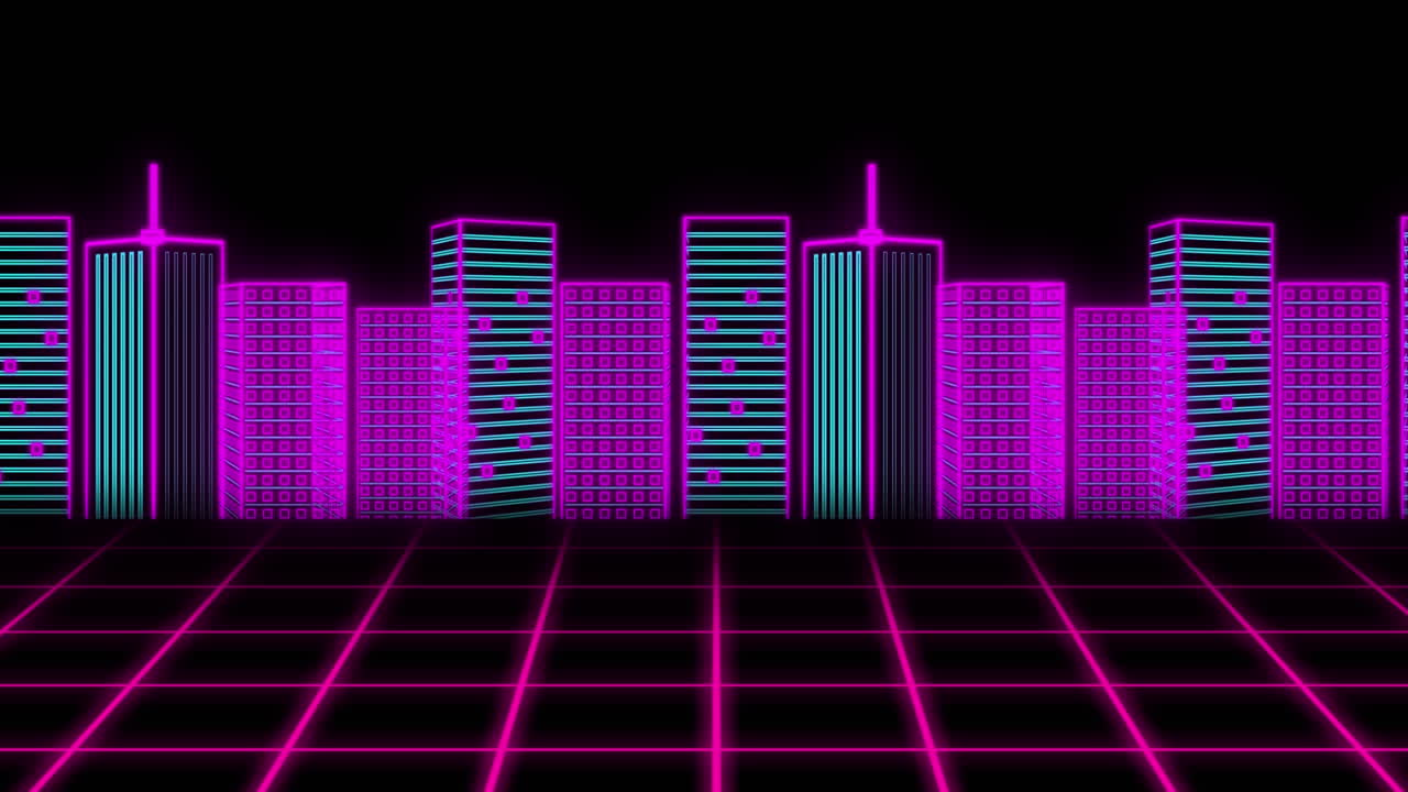 animación fuera de fuegos artificiales mapa 3d de la ciudad