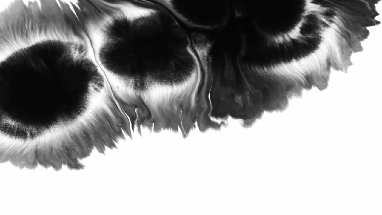 Ink Bloom on White Ink Bleed Bloom 13